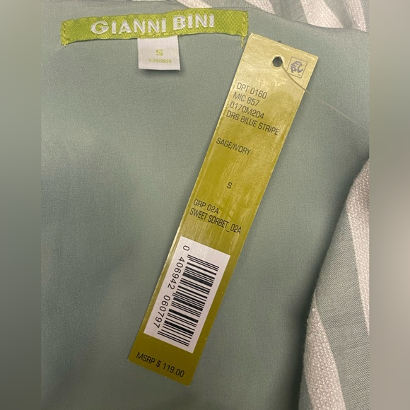 NWT!!! Gianni Bini Sweet Sorbet Blue Striped Dress size small - Picture 4 of 5